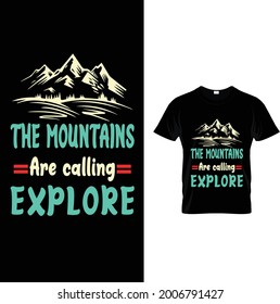 The Mountain t shirt design 