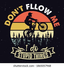 Mountain T shirt design  cycling theme  