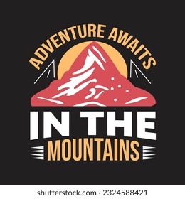Mountain T Shirt Design template