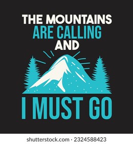 Mountain T Shirt Design template