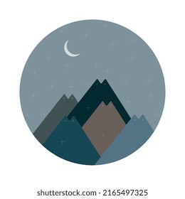 Vector de diseño de camisetas de montaña
