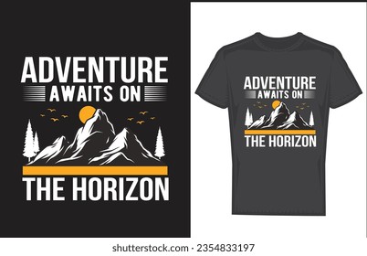 mountain t shirt design and vector