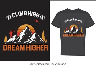 mountain t shirt design and vector