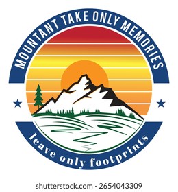 Montanha tomar apenas memórias design