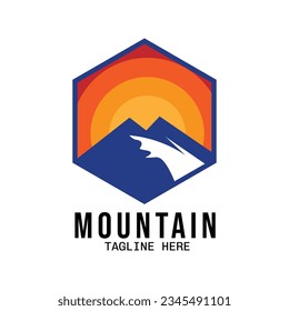 mountain template vector for exploration design camp outdor