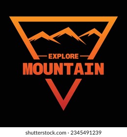 mountain template vector for exploration design camp outdor