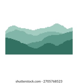 mountain terrain background pixel art