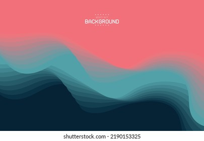 mountain terrain with striped line dawn scene foggy tourism adventure comunication technology theme background for advertisement banner website template product presentation package vector eps.