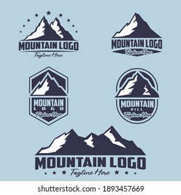 mountain theme logo. Miscellaneous mountain vector logo. vector eps 10.