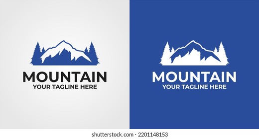 mountain themed logo is used for your design needs.