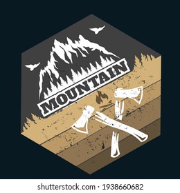 mountain This is a vector-t-shirt design