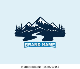 Mountain. Tiny house. Jungle. Home logo