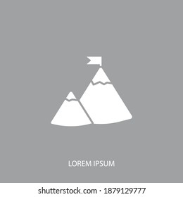 mountain top icon. Vector illustration EPS 10.
