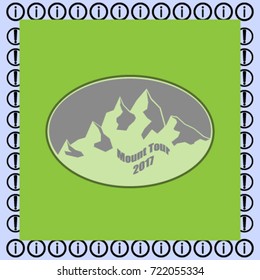 Mountain tourism icon