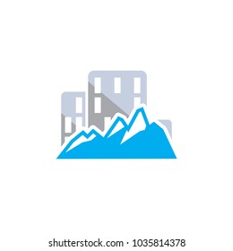 Mountain Town Logo Icon Design