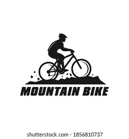 Mountain Trail Bike Logo Vector