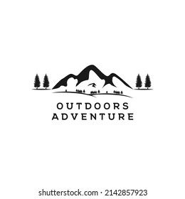 Mountain, travel, adventure hipster logo design inspiration