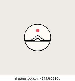 mountain travel agency logo vector illustration template design