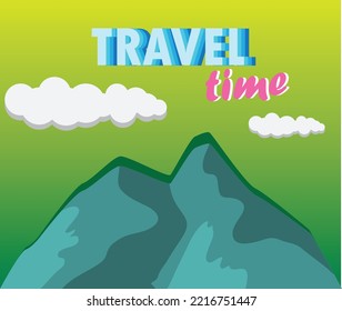 mountain travel background image for travelers You can use it to assemble the poster.