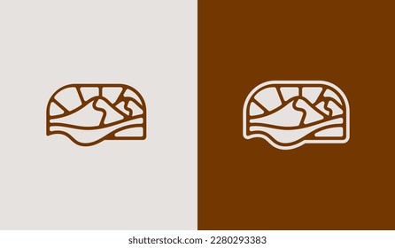 Mountain travel emblems. Camping outdoor adventure emblems, badges and logo patches. Mountain tourism, hiking. Universal creative premium symbol. Vector illustration