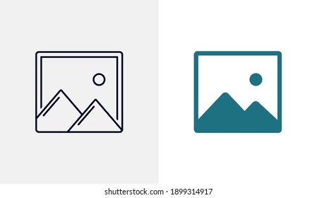 Mountain travel flat icon vector template, Travel design icon concepts, Creative design