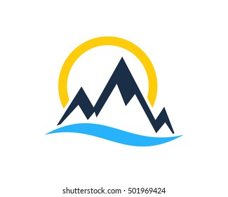 Mountain Travel Logo Design Template