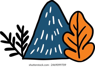 A mountain with trees in the background. The mountain is covered in snow and the sky is cloudy