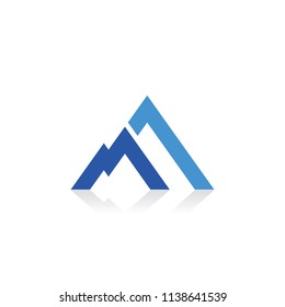 mountain triangle shape logo