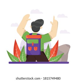 mountain trip ilustrations for your website and landing pages