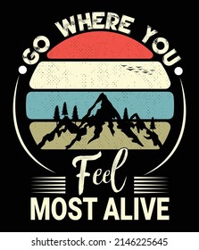 Diseño de camisetas de montaña, diseño de camisetas de aventura