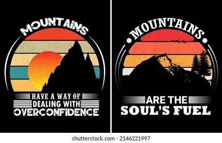 Mountain t-shirt design, Adventure T-Shirt design, t-shirt design, mountain lover, mountain vector, vintage t-shirt design