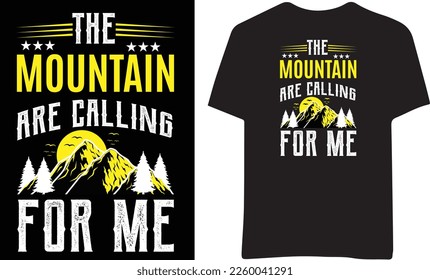 Mountain t.shirt design stock vector