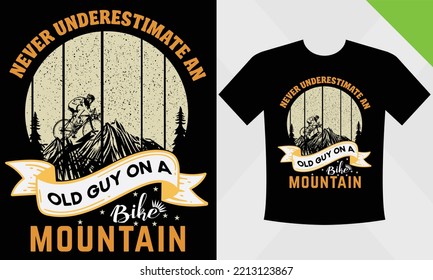 archivo eps de plantilla de diseño de camisetas de montaña para vector de montaña
