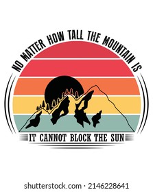 Mountain T-Shirt Design, Vintage t-shirt design