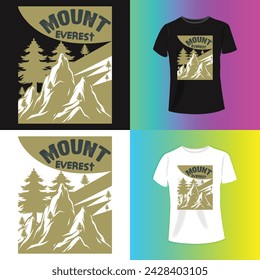 gráficos de tipografía de montaña para slogan tee shirt.