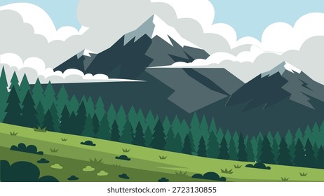 Mountain Valley Com Floresta Verde