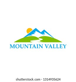 Mountain Valley Logo Stock Vector (Royalty Free) 1314935624 | Shutterstock