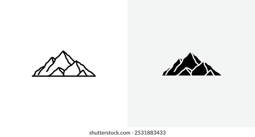 Mountain vecor icon set. Stock vector illustrator. EPS 10