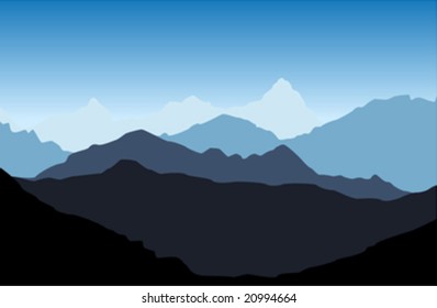 mountain vector