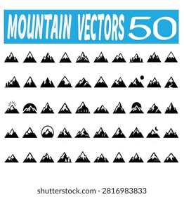 Mountain vector 50 for micro stock site 
