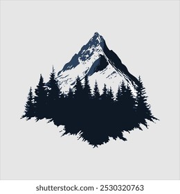 A arte vetorial de montanha é uma forma de ilustração digital que usa equações matemáticas para criar representações precisas e escaláveis de paisagens montanhosas. Ao contrário das imagens raster, que são compostas de 