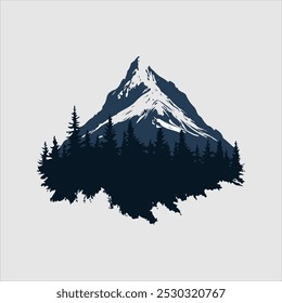 A arte vetorial de montanha é uma forma de ilustração digital que usa equações matemáticas para criar representações precisas e escaláveis de paisagens montanhosas. Ao contrário das imagens raster, que são compostas de 