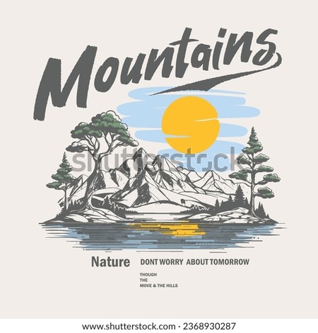 Similar – Image, Stock Photo wander Forest Peak Nature