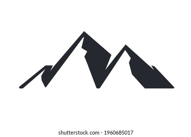 Bergvektorcampingaktivitäten Wandern im Sommer Einzeln auf dem Hintergrund.