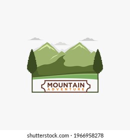 Mountain vector design for background and illustration