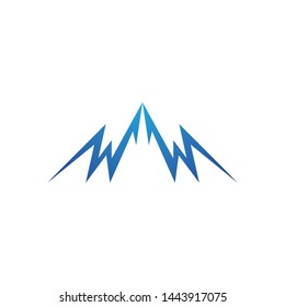 Mountain vector design icon illustration