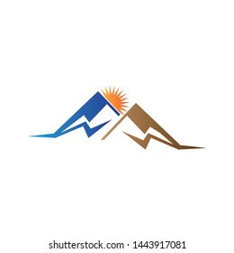 Mountain vector design icon illustration