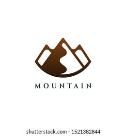 Mountain Vector Design. Modern mountain logo. Mountain icon