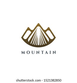 Mountain Vector Design. Modern mountain logo. Mountain icon