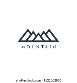 Mountain Vector Design. Modern mountain logo. Mountain icon